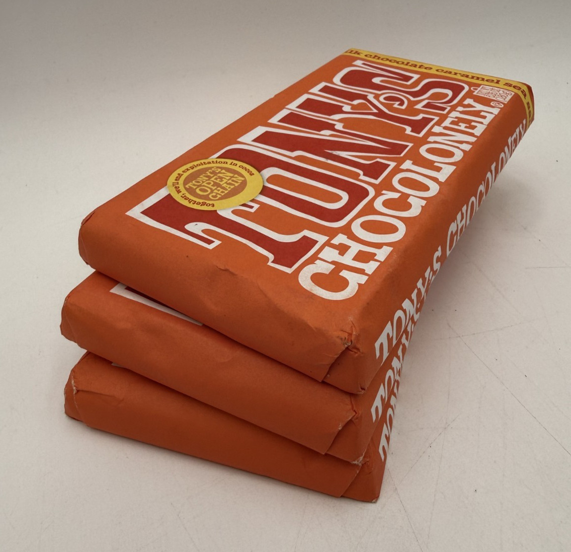 Tony’s Chocolonely Caramel Sea Salt & Milk Chocolate Bars Lot Of 3 – (1.66 oz.)