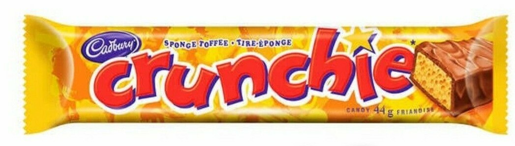 20 x CRUNCHIE Chocolate Candy bar by Cadbury from CANADA 44g each