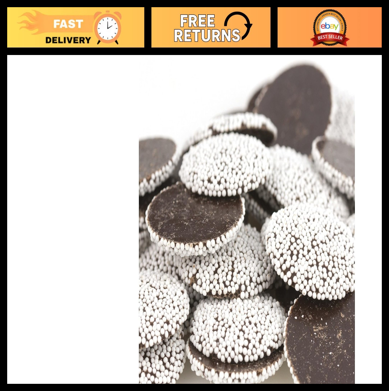 Delicious Dark Chocolate Nonpareils – 2 Pounds of Gourmet Treats, Perfect Gift!