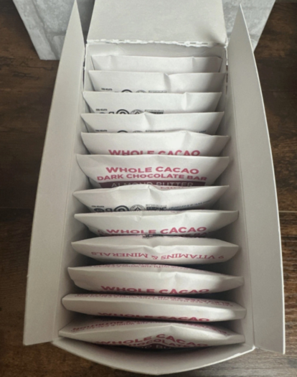 Blue Stripes Bar Whole Cacao Almond Butter 70% Cacao Lot Of 12 Bars EXP 12/02/26