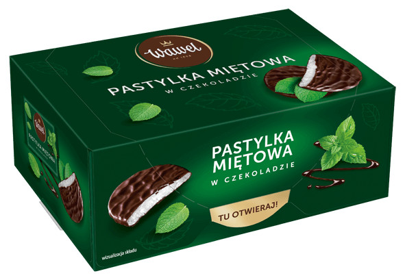 3 x Wawel MINT PASTILLES Chocolate Coated Pastilles 3 x 210g / 7.4oz