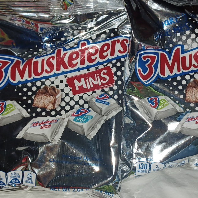 3 Musketeers Minis Milk Chocolate Candy Bars Bag