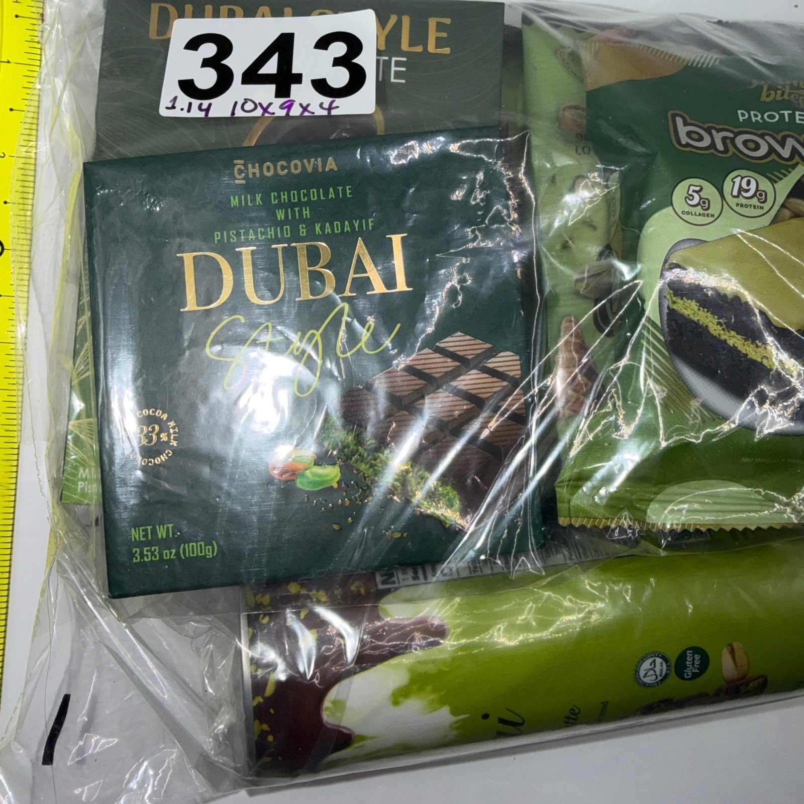 Dubai Style Pistachio Chocolate Snack Bundle Viral Kadayif Crunchy Treats Set