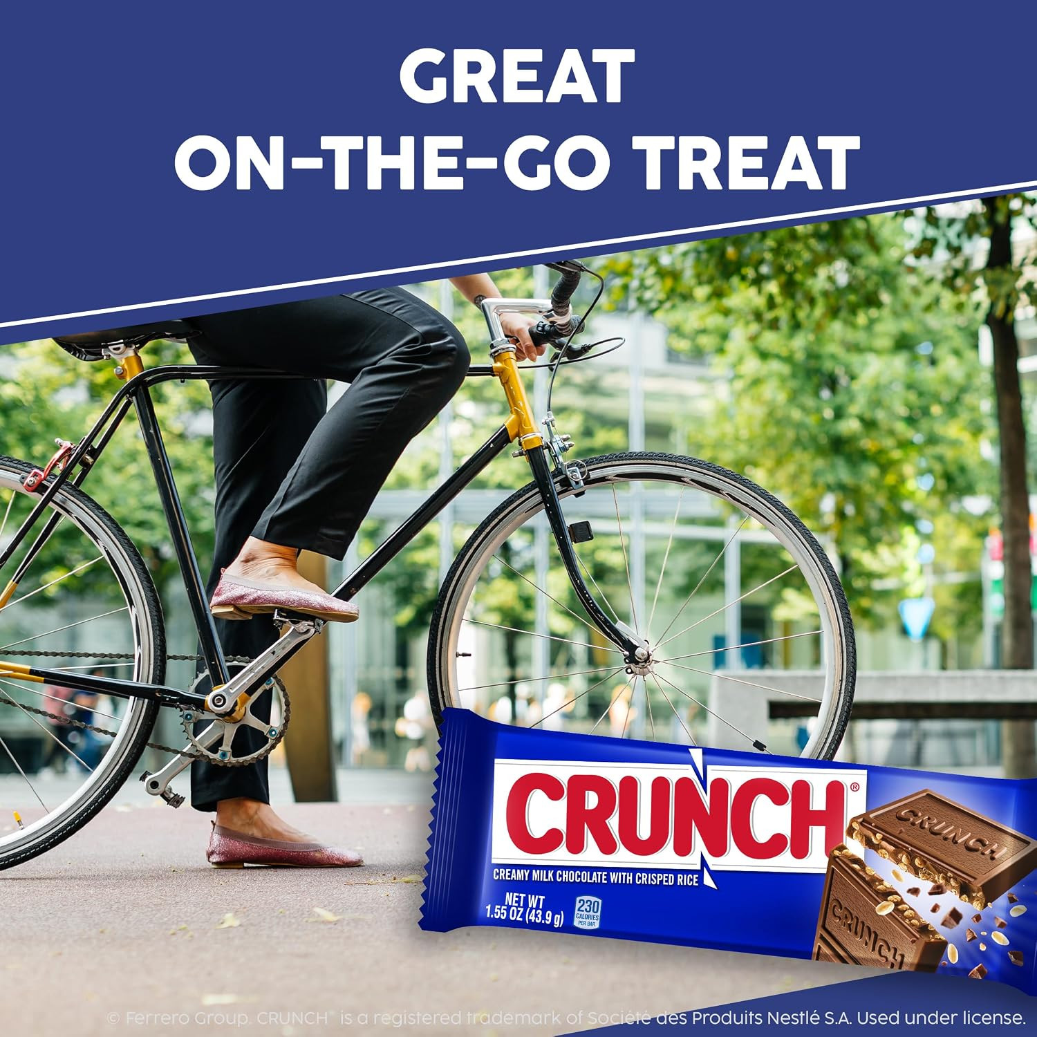 Candy Bar, Creamy Milk Chocolate with y Crisped Rice, Share Pack, 18 Count, 2.7