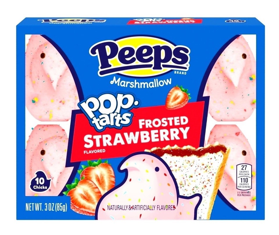 2 PEEPS Pop-Tarts Frosted Strawberry 2 Packs of 10 Chick Easter Candy