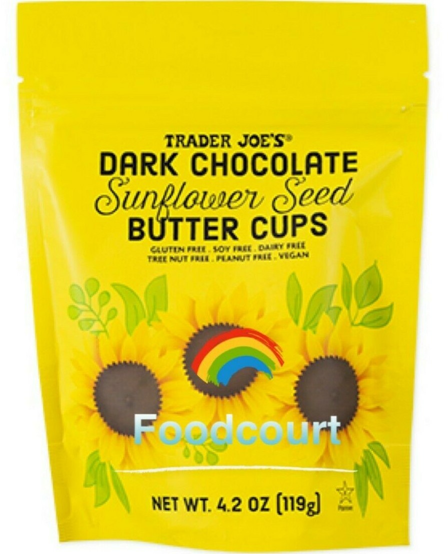 2 Packs Trader Joe’s Mini Dark Chocolate Sunflower Seed Butter Cups 4.2 oz Each