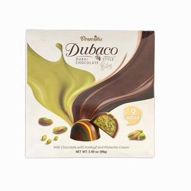 6X Dubai Chocolate Bites 3.49oz – Viral Premium Knafeh Pistachio 9 Pcs Gift Box