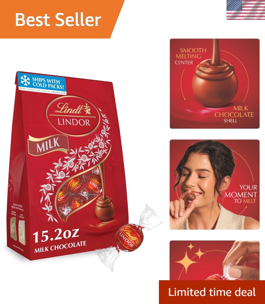 Luxurious 15.2 oz Milk Chocolate Truffles from Lindt – Perfect Anytime Treat