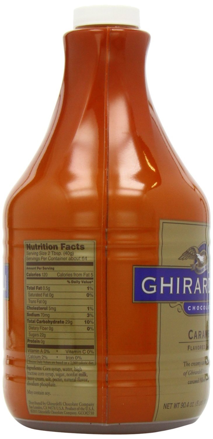 Ghirardelli Creamy Caramel Flavored Sauce, 87.3-Ounce Bottle