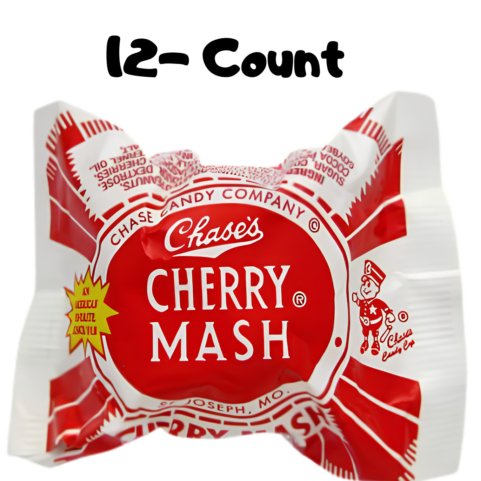 Cherry Mash Candy Bars 12ct Chocolate Cherry Peanut