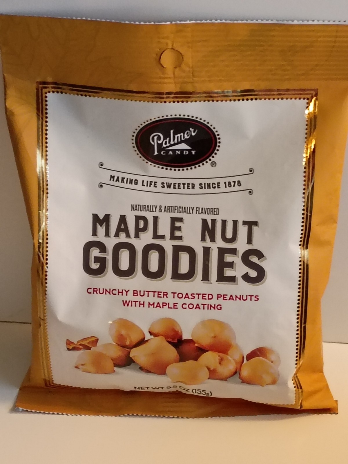 3 Palmer Candy MAPLE NUT GOODIES Crunchy Butter Toasted Peanuts MAPLE COATING