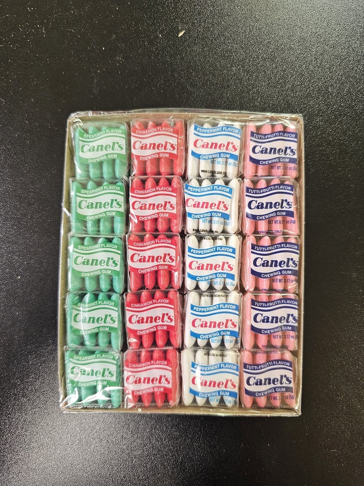 Canel’s Chewing Gum Assorted Flavors 20 Pack Spearmint Cinnamon NEW