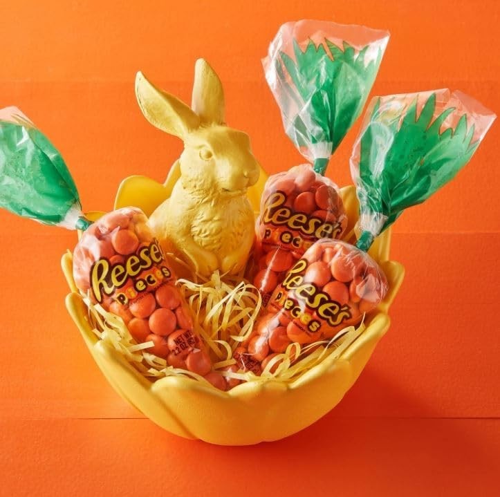 Peanut Butter Chocolate Pieces Carrots 2.2oz Easter Candy ( PACK OF 1)