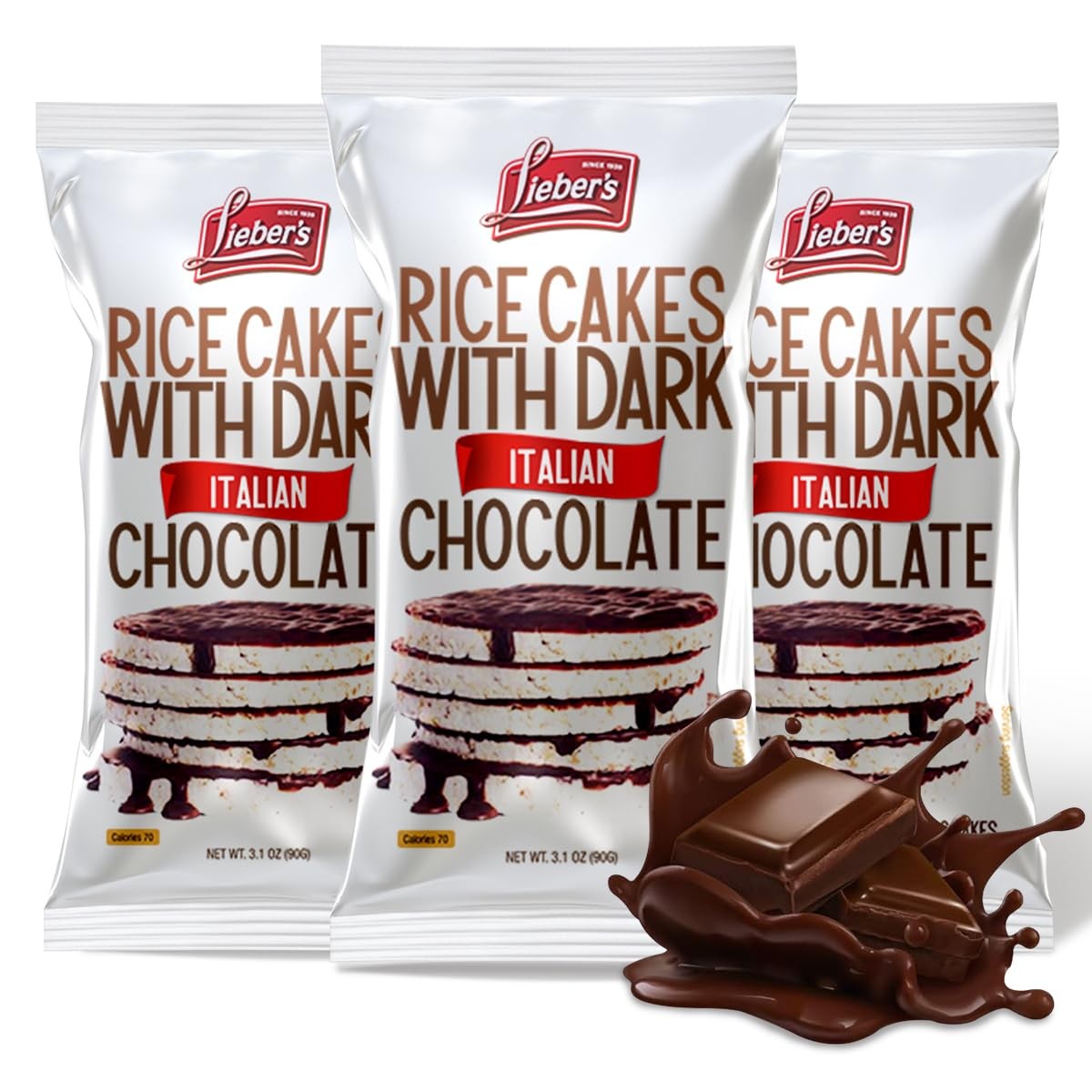Dark Chocolate Rice Cakes Kosher Certified Dairy Free Gluten Free Snacks