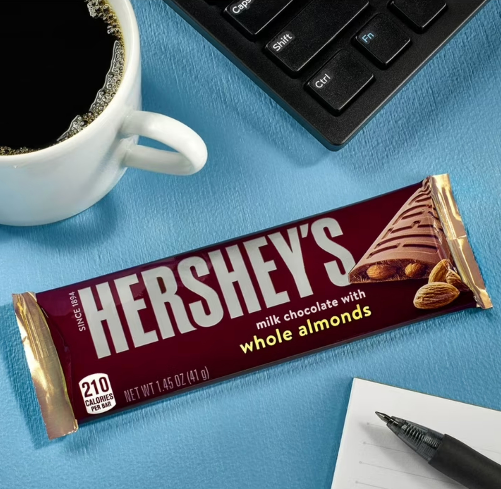 Hershey’s Milk Chocolate With Whole Almonds Candy Bars 1.45-Ounce (36 Count)