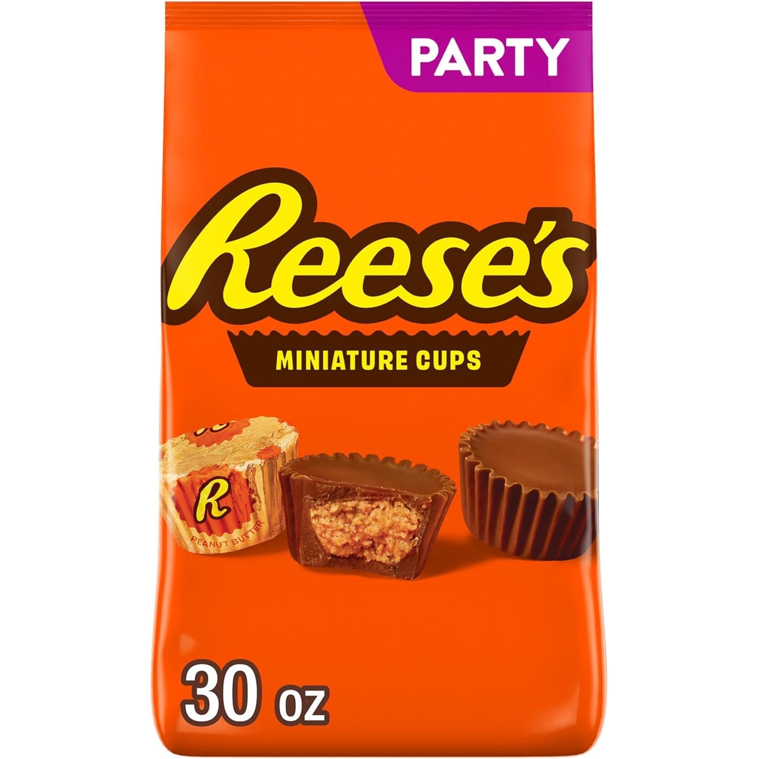 Rich Milk Chocolate and Peanut Butter Cups – 30oz Party Pack for Every Occasion