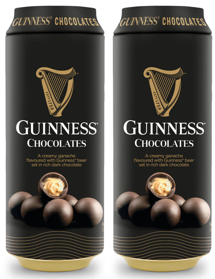 2 GUINNESS Chocolates Creamy Ganache Flavored with Guinness Beer 125g 4.4oz