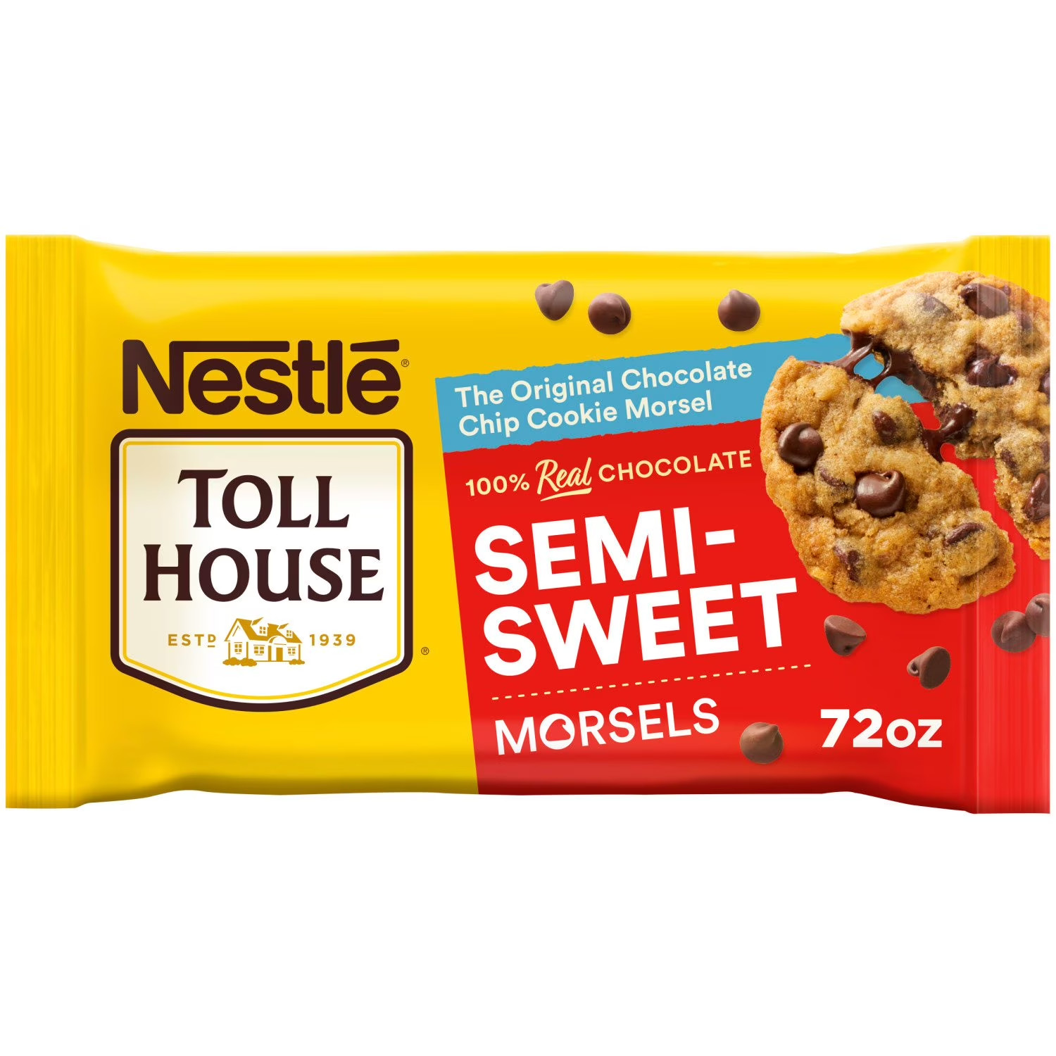 Nestle Toll House Semi-Sweet Chocolate Chips 72 oz Bag