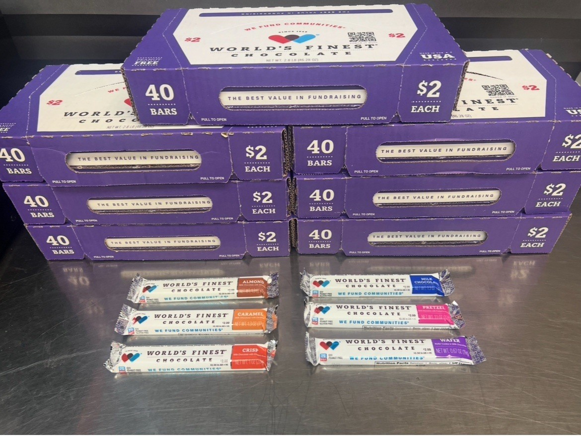 World’s Finest Chocolate ***FREE SHIPPING***Each box has 60 bars! Exp. JUN 2025