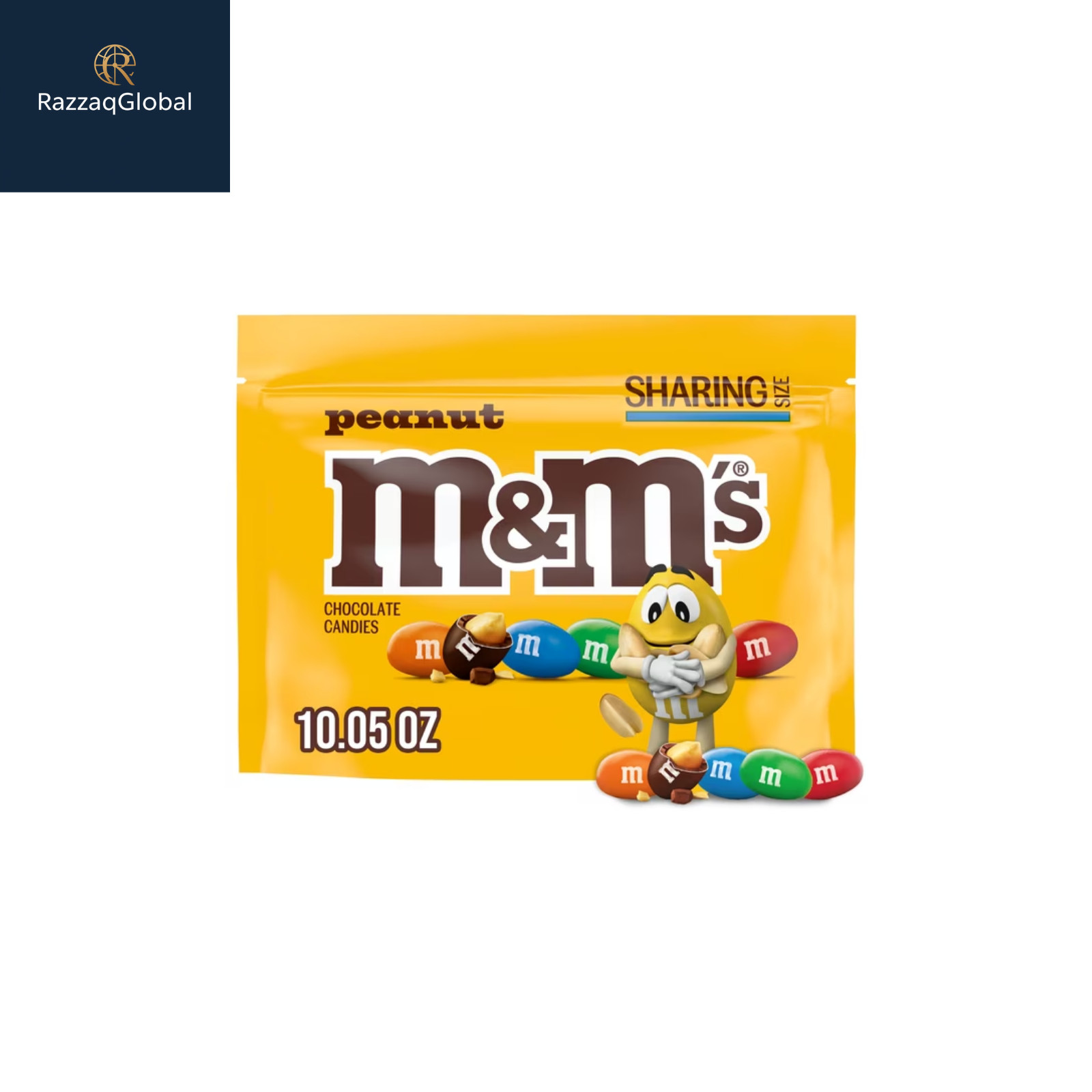 M&M’s Peanut Milk Chocolate Candy Sharing Size – 10.05 oz Bag