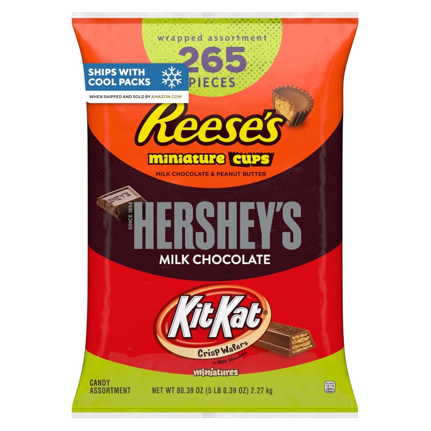 Hershey’s Assorted Chocolate Candy Bag, 265 Pieces