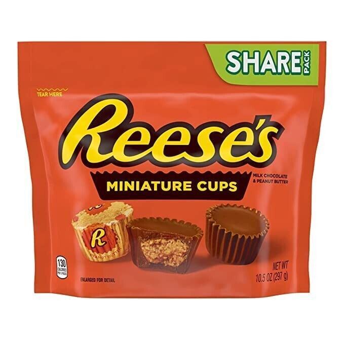 Reese’s Miniature Milk Chocolate & Peanut Butter Cups Vegan Oat Chocolate Bar