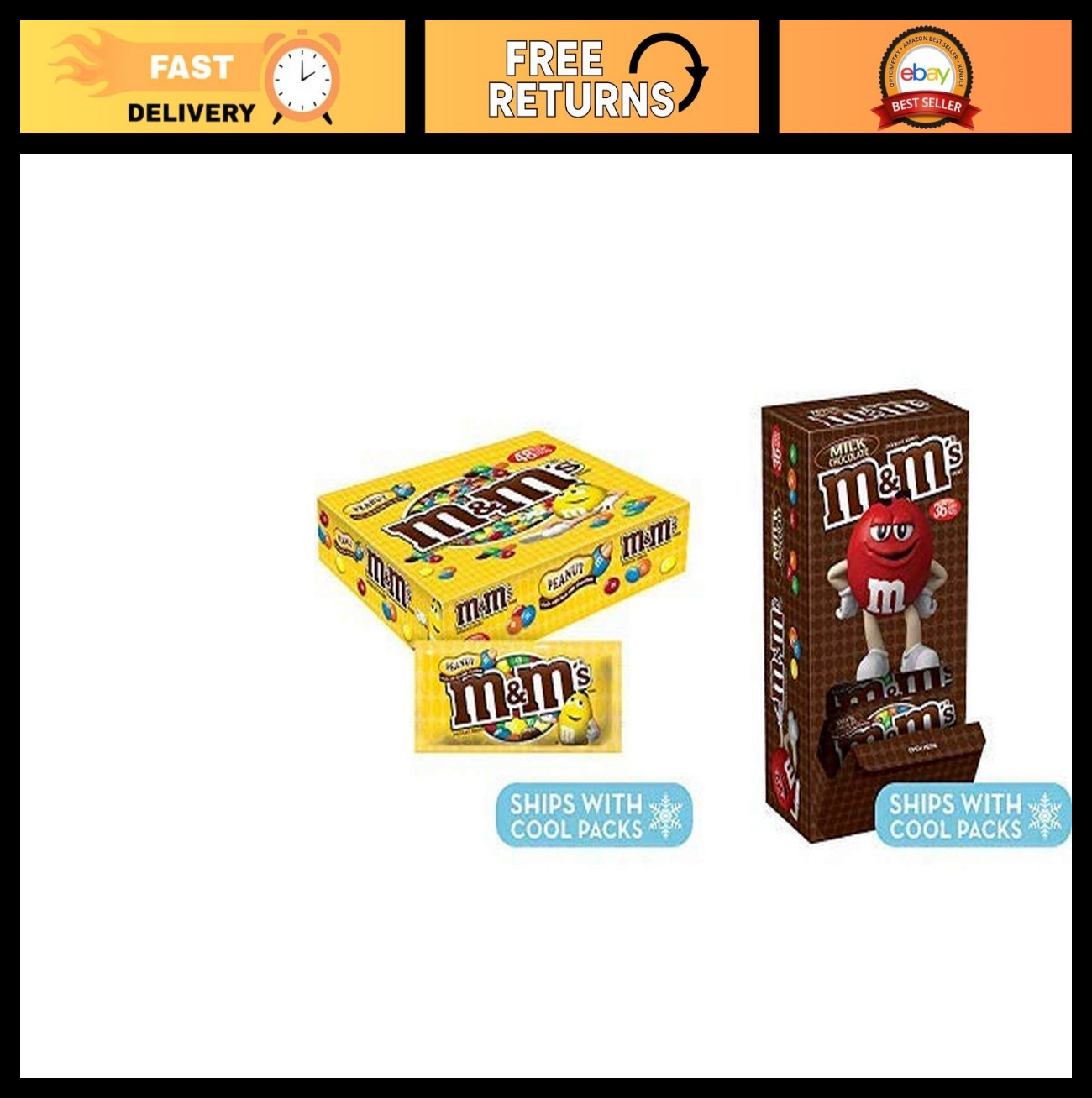 Peanut & Milk Chocolate Candy Pouches 1.74oz & 1.69oz – 48 & 36 Count Boxes