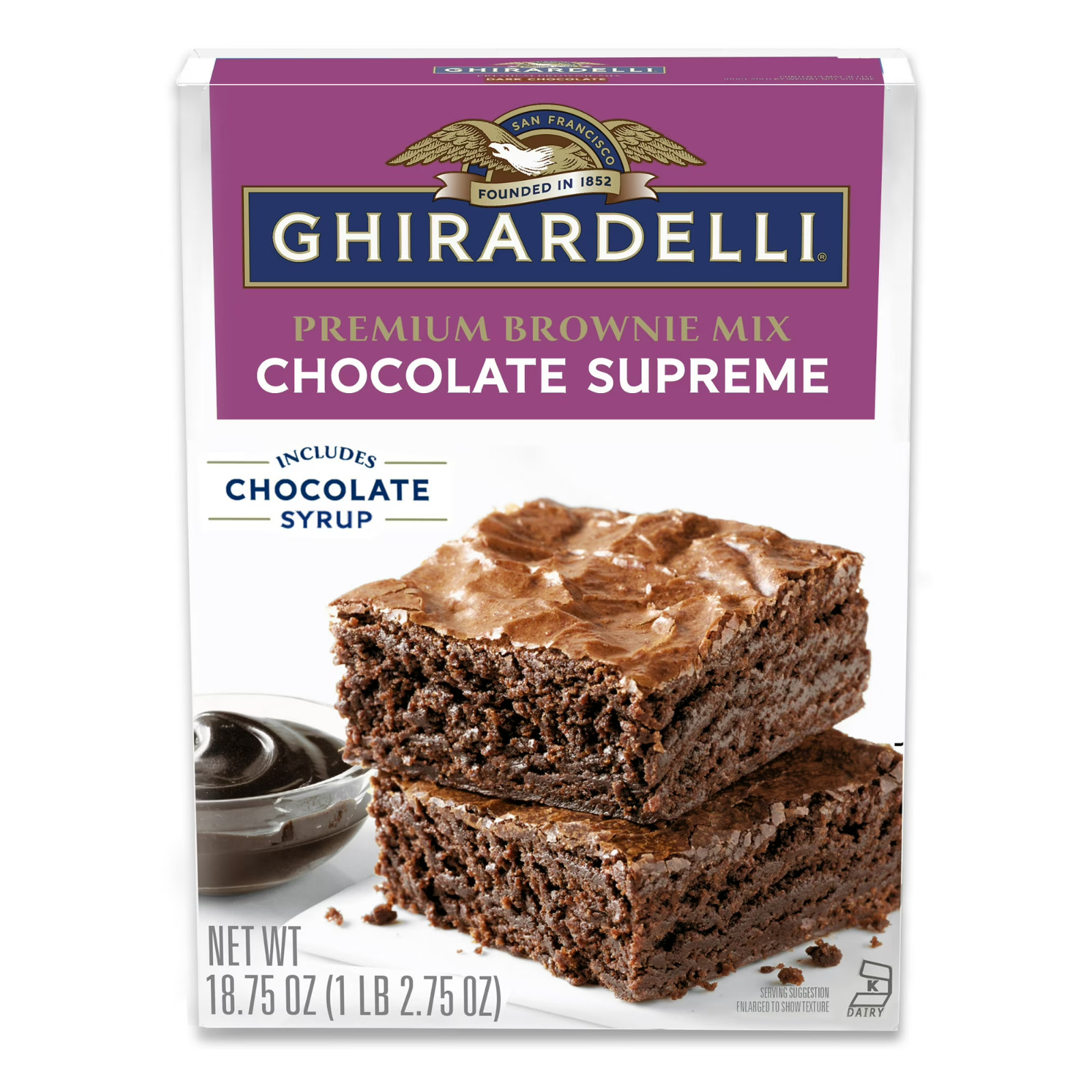 (4 Pack) Ghirardelli Chocolate Supreme Brownie Mix – 18.75 oz Boxes Bulk