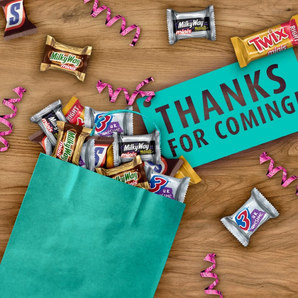Mars Snickers Twix 3 Musketeers Milky Way Milky Way Midnight Minis Back To