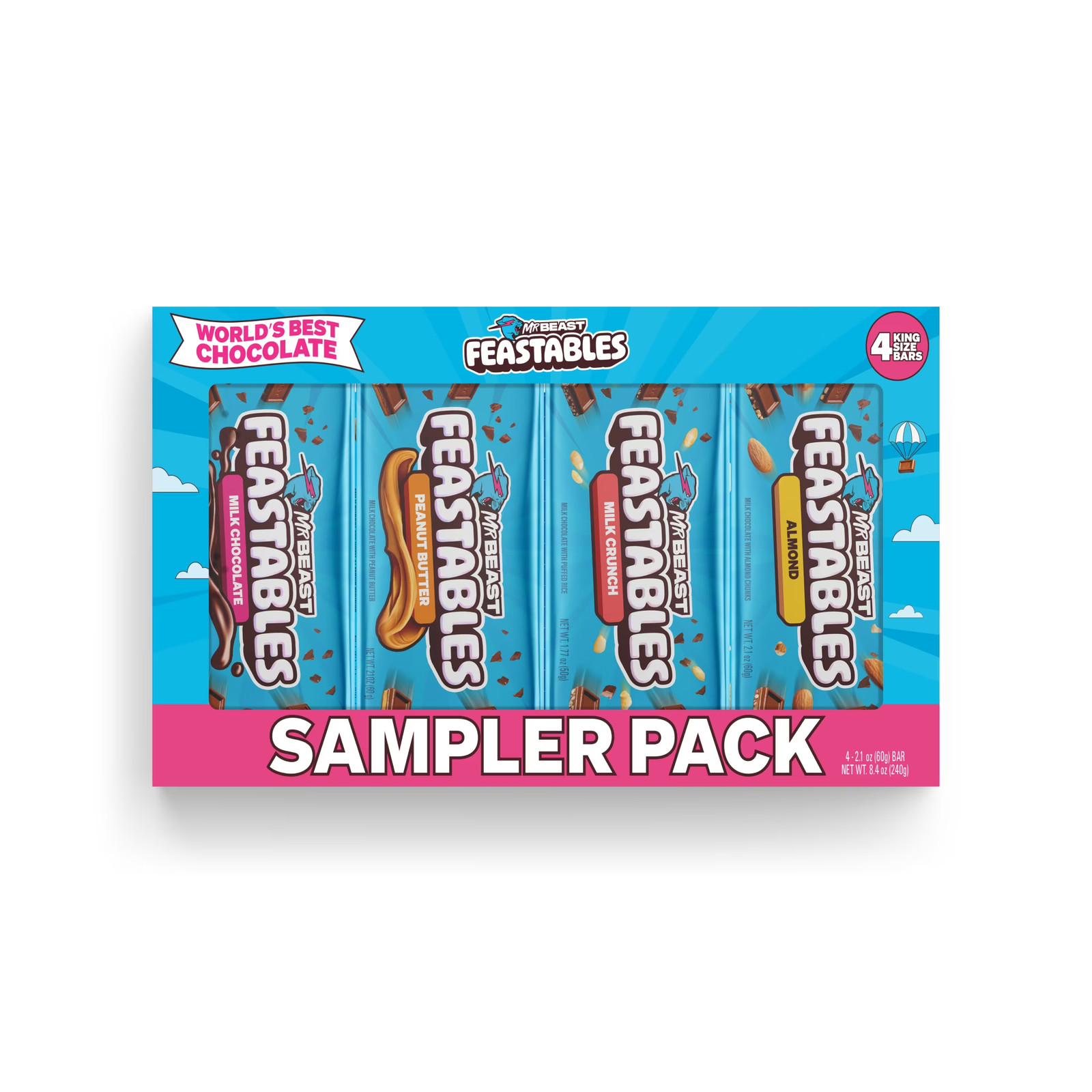 (2 Pack) Mrbeast 60G 4Ct Variety Pack