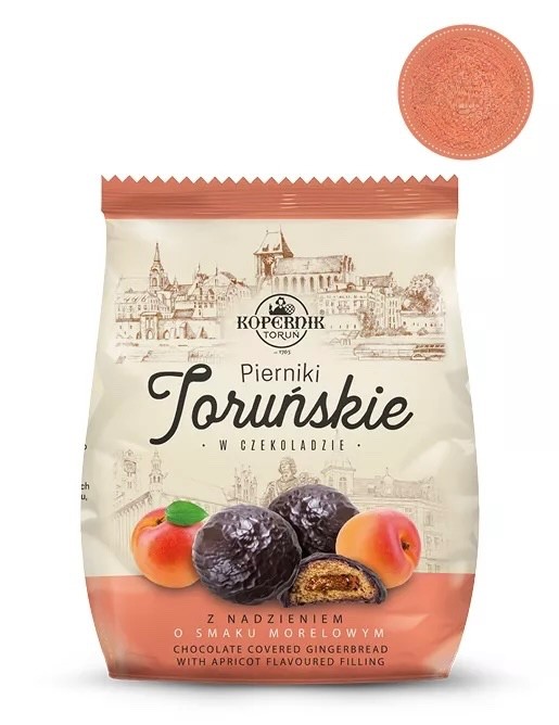 Kopernik gingerbread cookies DARK CHOCOLATE & APRICOT -150g/5.29 oz